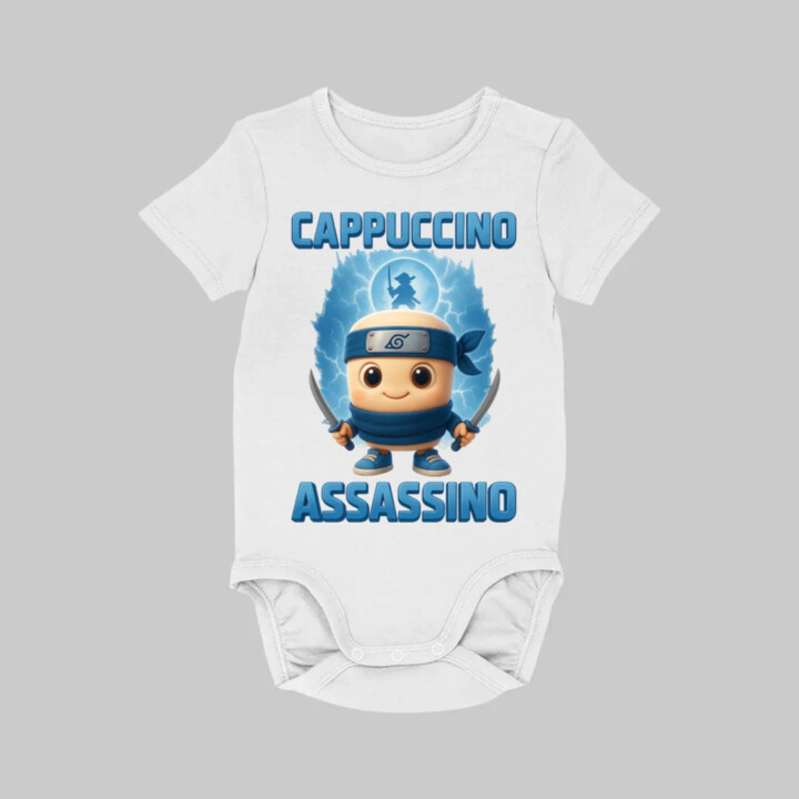 Cappuccino Assassino Baby - Italian Brainrot - ninja kelímok  - body s potlačou