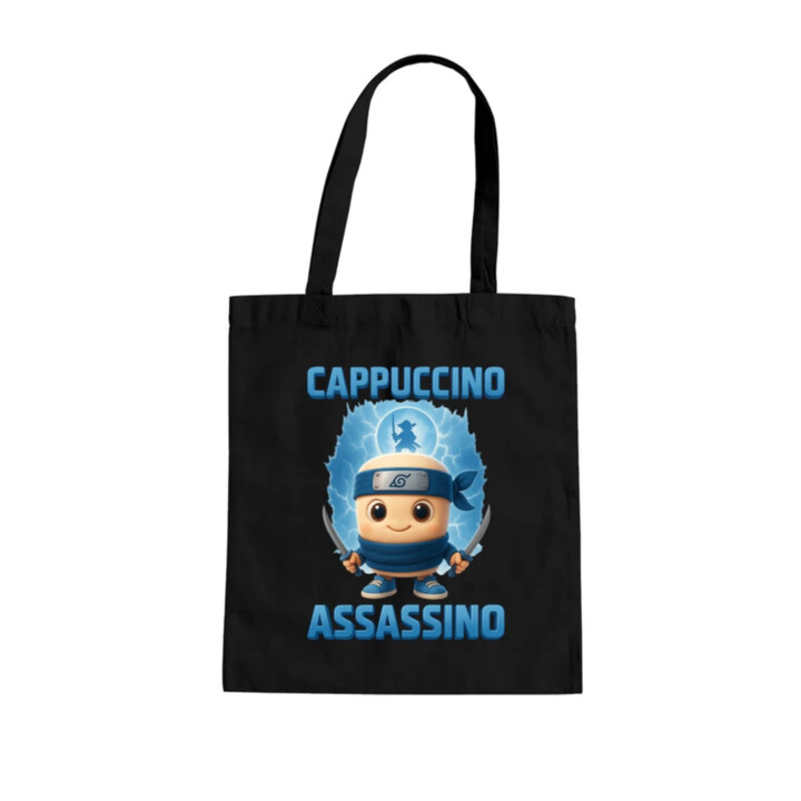 Cappuccino Assassino Baby - Italian Brainrot - ninja kelímok - taška s potlačou