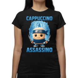 Cappuccino Assassino Baby - Italian Brainrot - ninja kelímok - dámske tričko s potlačou
