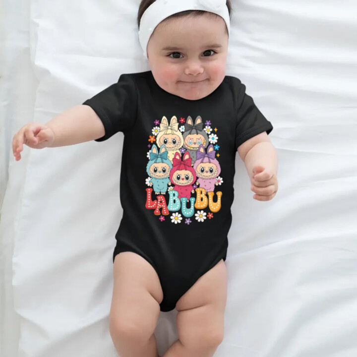 Bábiky Bubu - rôzne farby  - body s potlačou pro fanoušky Labubu