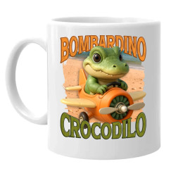 Baby Bombardino Crocodilo - Italian Brainrot - krokodíl bombardér - keramický hrnček s potlačou