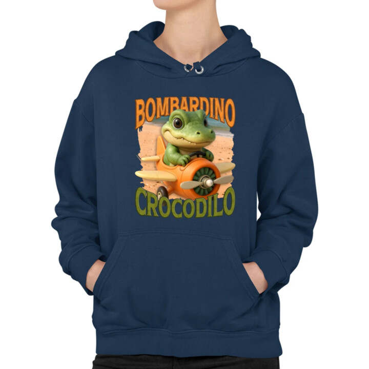 Baby Bombardino Crocodilo - Italian Brainrot - krokodíl bombardér  - dámska mikina s potlačou