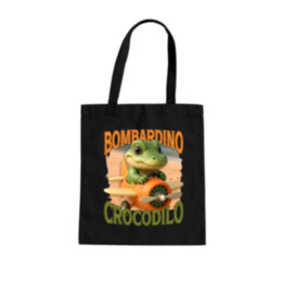 Baby Bombardino Crocodilo - Italian Brainrot - krokodíl bombardér - taška s potlačou