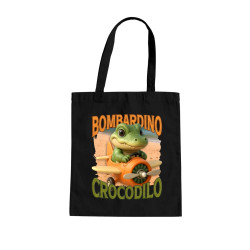 Baby Bombardino Crocodilo - Italian Brainrot - krokodíl bombardér - taška s potlačou