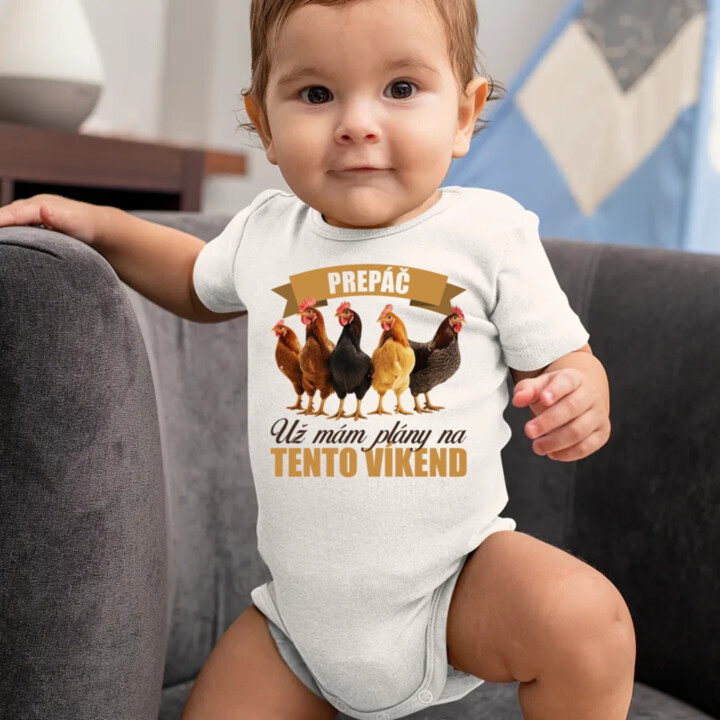 Prepáč, už mám plány na tento víkend - sliepky  - body s potlačou