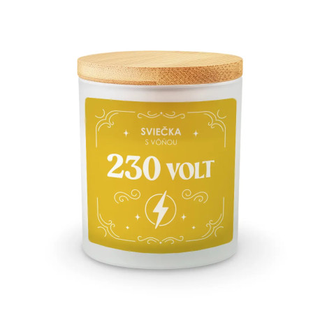 Sviečka s vôňou 230 volt - vonná sviečka s potlačou