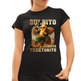 Bulbito bandito traktorito - zemiak traktorista bandita - Italian Brainrot - dámske tričko s potlačou