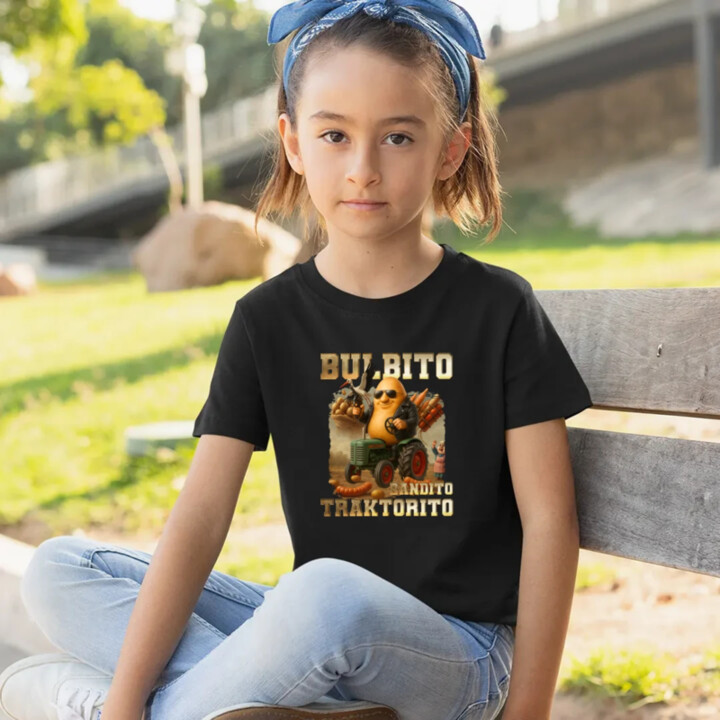 Bulbito bandito traktorito - zemiak traktorista bandita - Italian Brainrot - detské tričko s potlačou