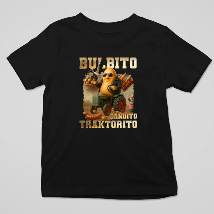 Bulbito bandito traktorito - zemiak traktorista bandita - Italian Brainrot - detské tričko s potlačou