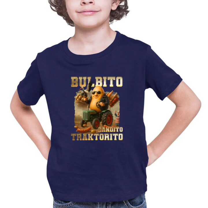 Bulbito bandito traktorito - zemiak traktorista bandita - Italian Brainrot - detské tričko s potlačou