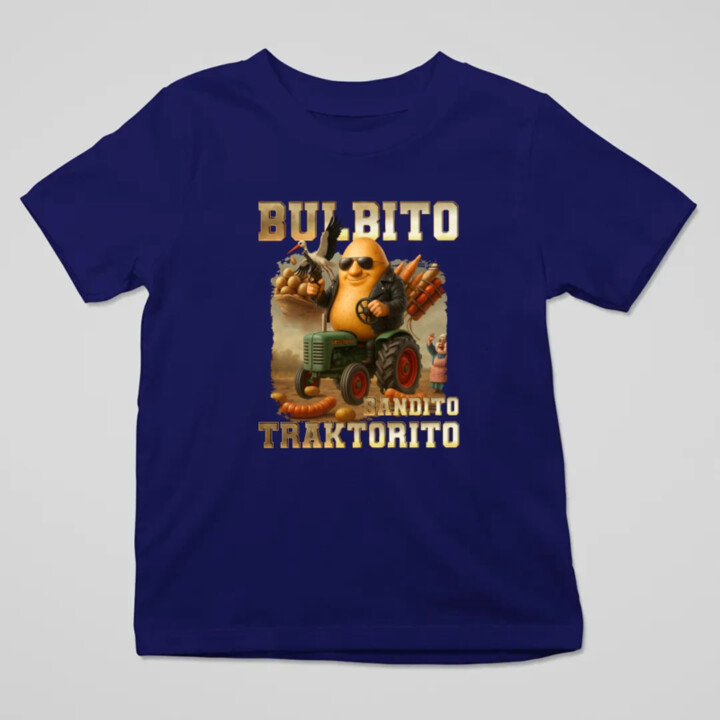 Bulbito bandito traktorito - zemiak traktorista bandita - Italian Brainrot - detské tričko s potlačou