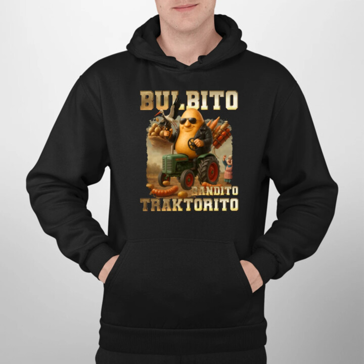 Bulbito bandito traktorito - zemiak traktorista bandita - Italian Brainrot  - pánska mikina s potlačou