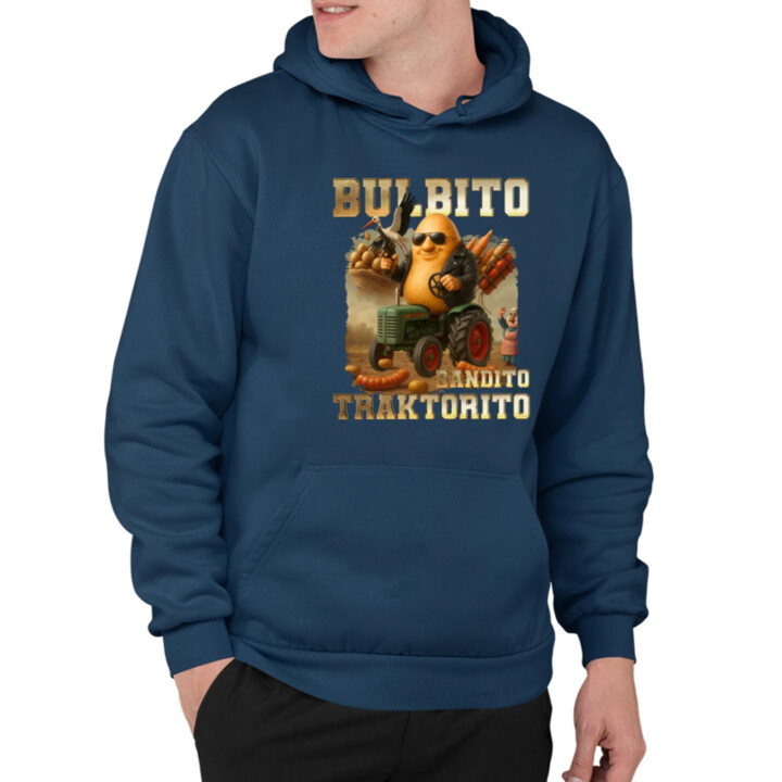 Bulbito bandito traktorito - zemiak traktorista bandita - Italian Brainrot  - pánska mikina s potlačou