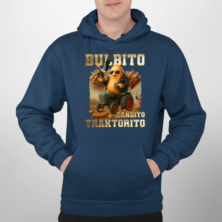 Bulbito bandito traktorito - zemiak traktorista bandita - Italian Brainrot  - pánska mikina s potlačou