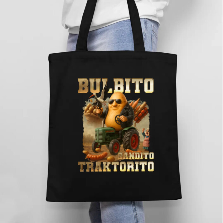 Bulbito bandito traktorito - zemiak traktorista bandita - Italian Brainrot - taška s potlačou
