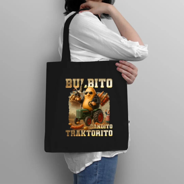 Bulbito bandito traktorito - zemiak traktorista bandita - Italian Brainrot - taška s potlačou