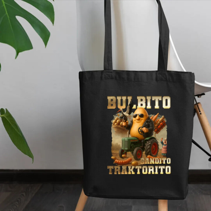 Bulbito bandito traktorito - zemiak traktorista bandita - Italian Brainrot - taška s potlačou