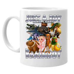 Just a boy who loves brainrot - keramický hrnček s potlačou