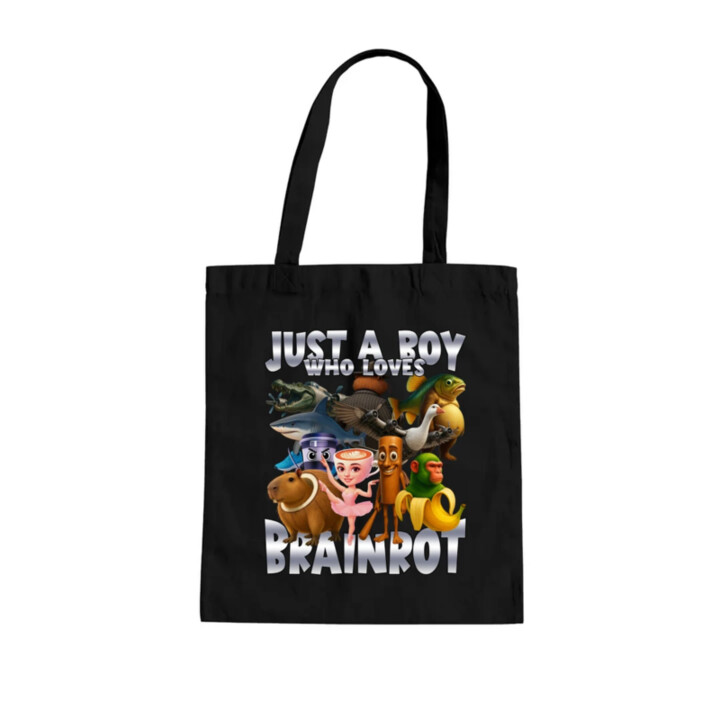 Just a boy who loves brainrot - taška s potlačou