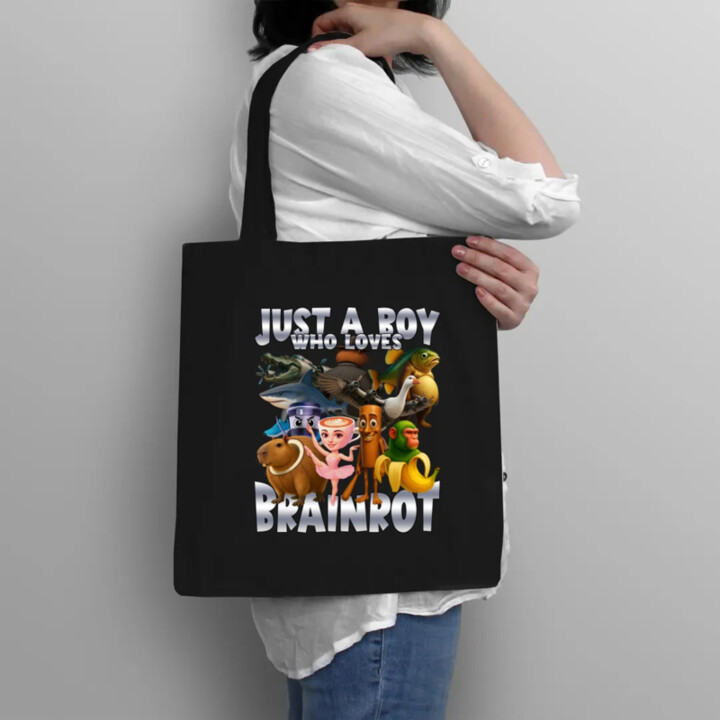 Just a boy who loves brainrot - taška s potlačou