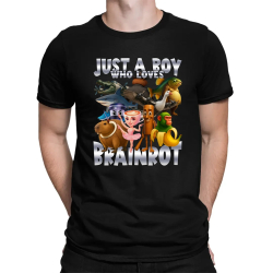 Just a boy who loves brainrot - pánske tričko s potlačou