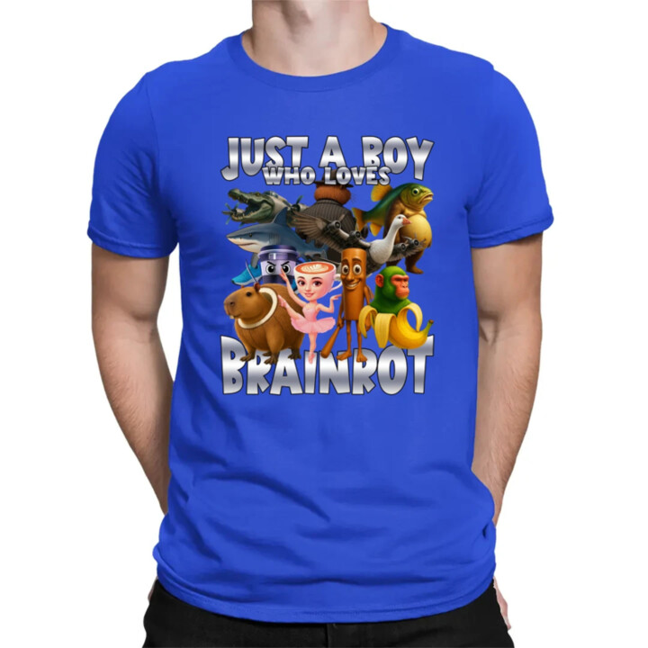 Just a boy who loves brainrot - pánske tričko s potlačou