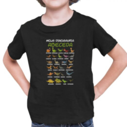 Moja dinosauria abeceda - detské tričko s potlačou