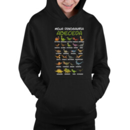 Moja dinosauria abeceda - detská mikina s kapucňou