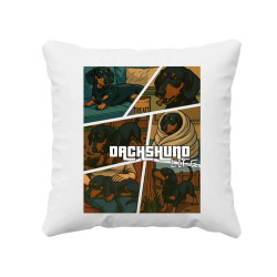 Dachshund life - život jazvečíka - vankúš s potlačou