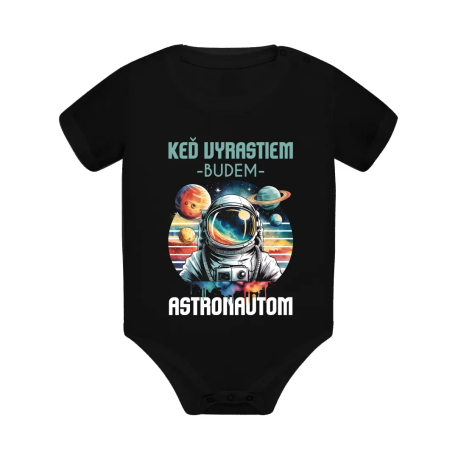 Keď vyrastiem, budem astronautom.  - body s potlačou