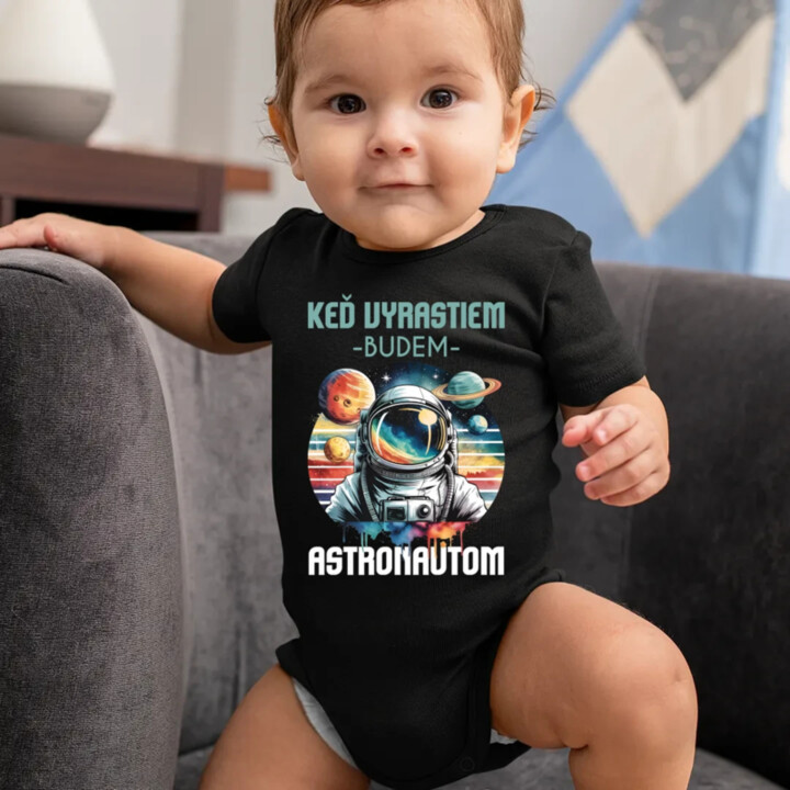 Keď vyrastiem, budem astronautom.  - body s potlačou