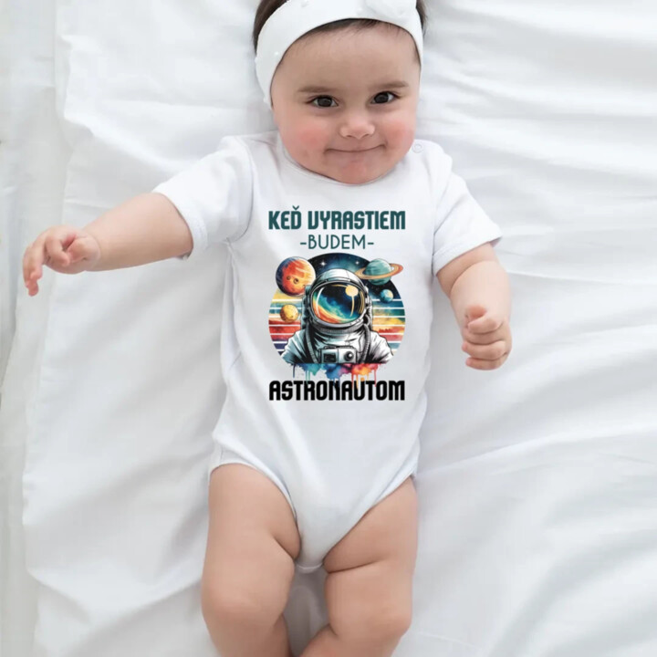 Keď vyrastiem, budem astronautom.  - body s potlačou