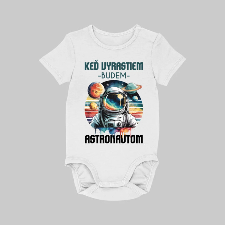 Keď vyrastiem, budem astronautom.  - body s potlačou