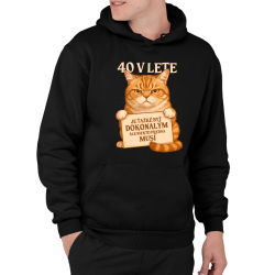 40 v lete – Je ťažké byť dokonalým, ale niekto predsa musí  - pánska mikina s potlačou