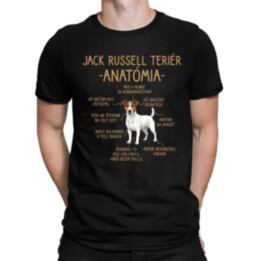Jack Russell teriér – anatómia - pánske tričko s potlačou
