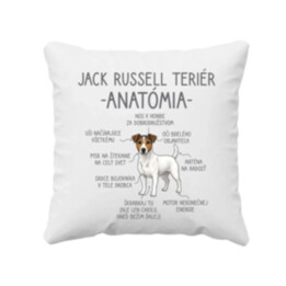Jack Russell teriér – anatómia - vankúš s potlačou