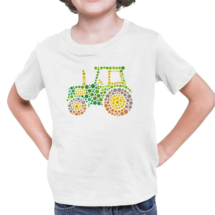 Traktor - deň bodky - detské tričko s potlačou