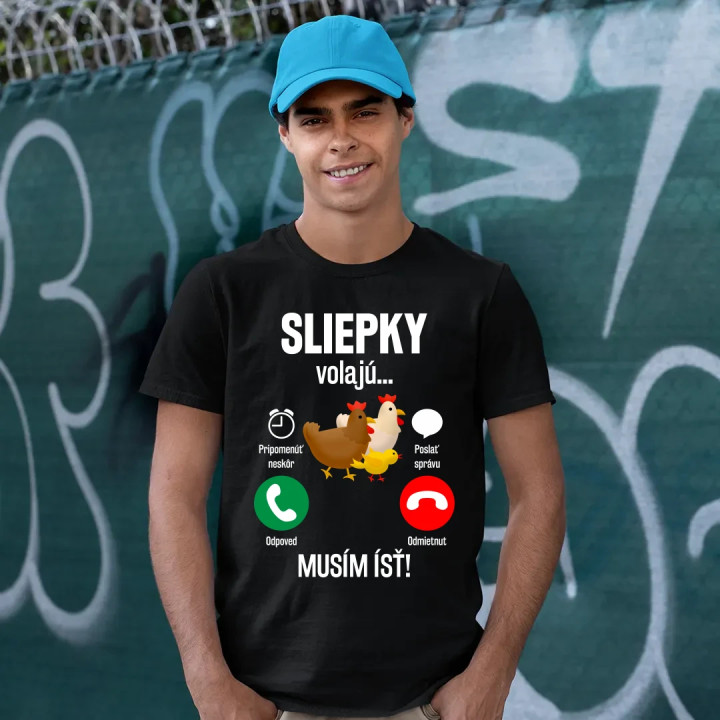 Sliepky volajú, musím ísť - pánske tričko s potlačou