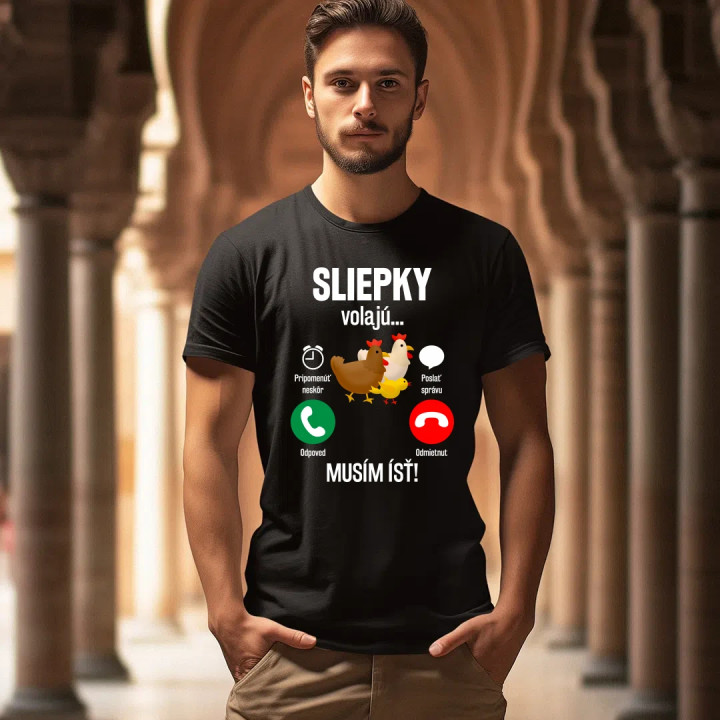 Sliepky volajú, musím ísť - pánske tričko s potlačou