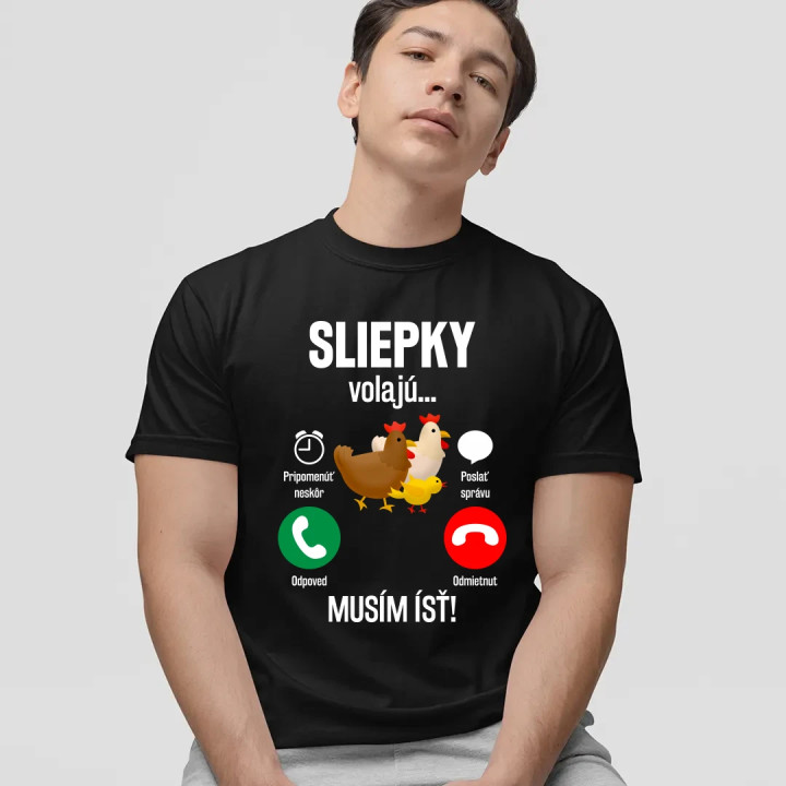 Sliepky volajú, musím ísť - pánske tričko s potlačou