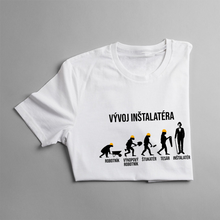 Vývoj inštalatéra - pánske tričko s potlačou