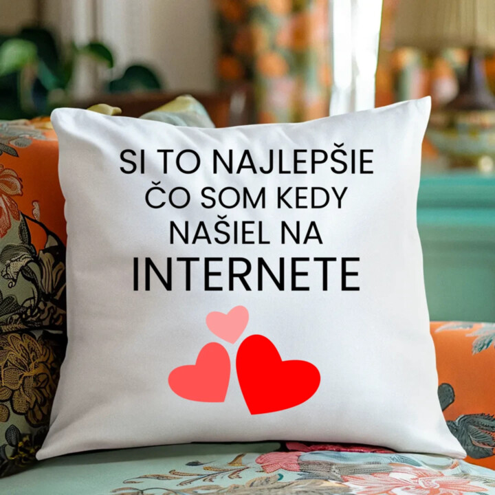 Si to najlepšie, čo som kedy našiel na internete - vankúš s potlačou