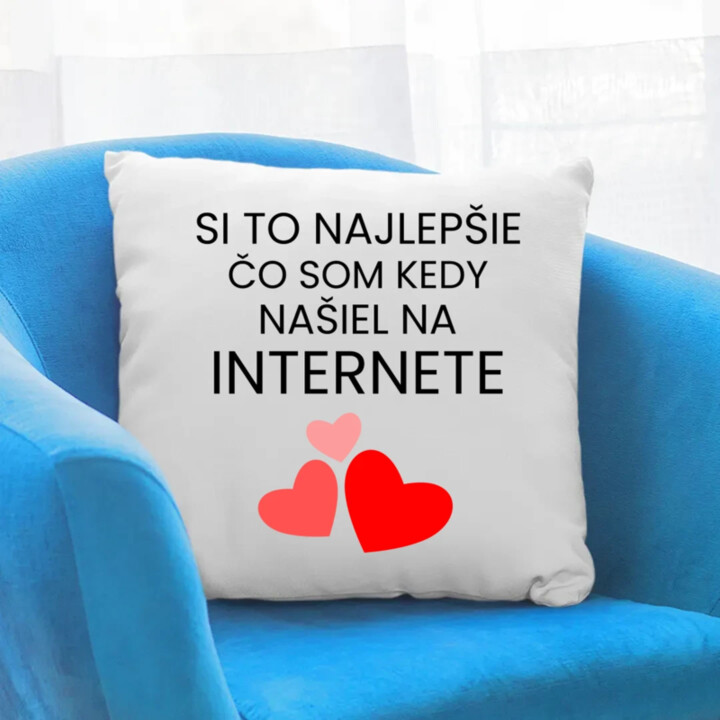 Si to najlepšie, čo som kedy našiel na internete - vankúš s potlačou