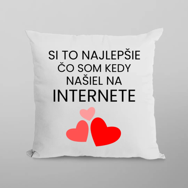 Si to najlepšie, čo som kedy našiel na internete - vankúš s potlačou