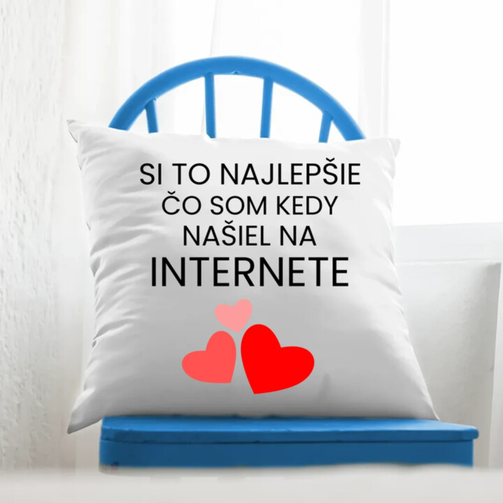 Si to najlepšie, čo som kedy našiel na internete - vankúš s potlačou