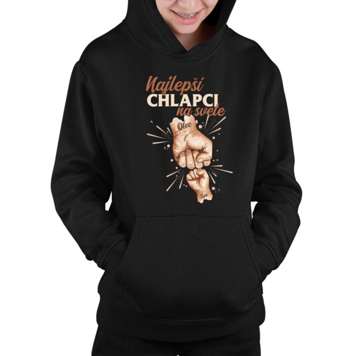 Najlepší chlapci na svete - detská mikina s kapucňou