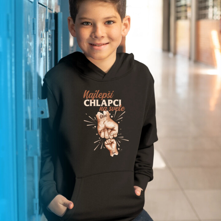 Najlepší chlapci na svete - detská mikina s kapucňou
