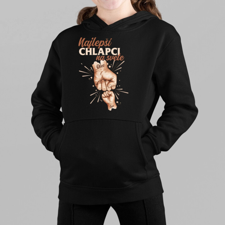 Najlepší chlapci na svete - detská mikina s kapucňou