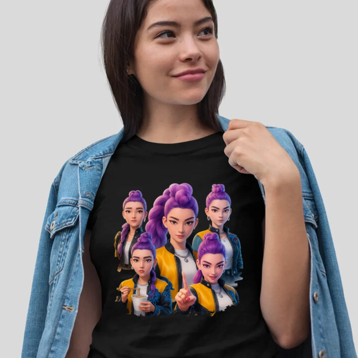 Rumi - pre fanúšikov Rumi Huntrix Kpop Demon Hunters - dámske tričko s potlačou