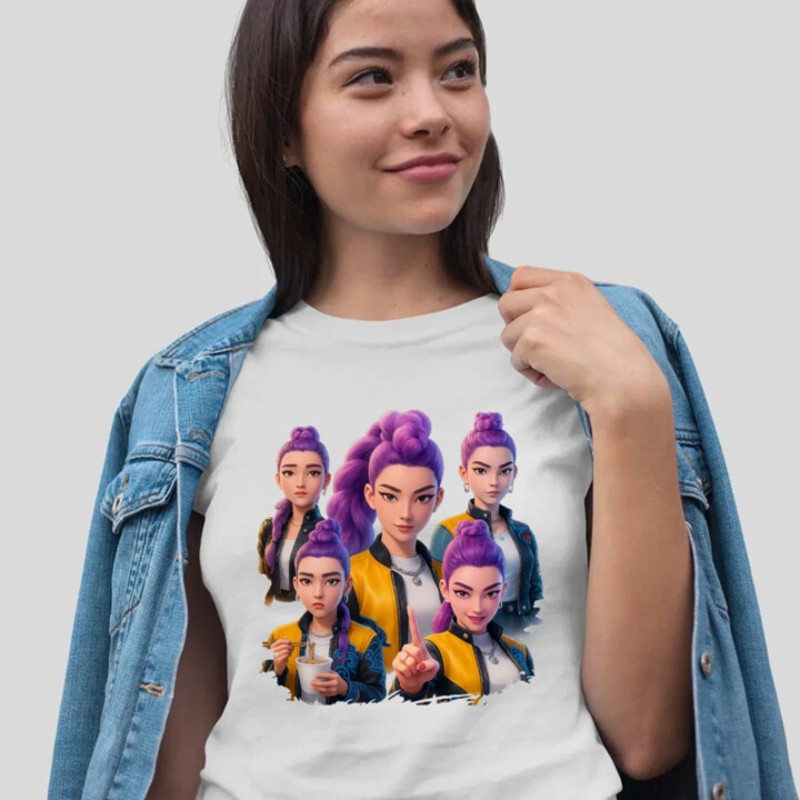 Rumi - pre fanúšikov Rumi Huntrix Kpop Demon Hunters - dámske tričko s potlačou